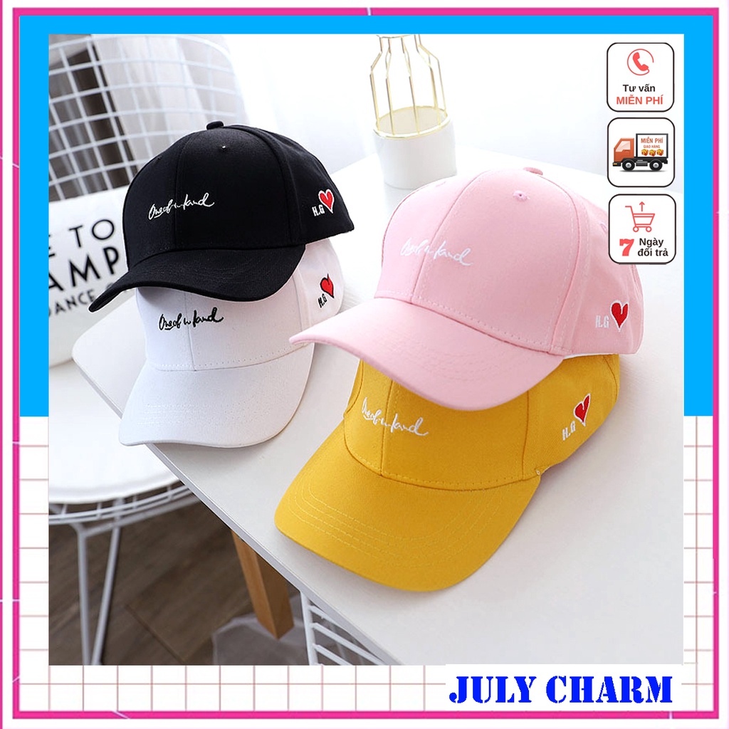 Mũ lưỡi trai Nhiều Mẫu thêu chữ thời trang nam nữ đẹp