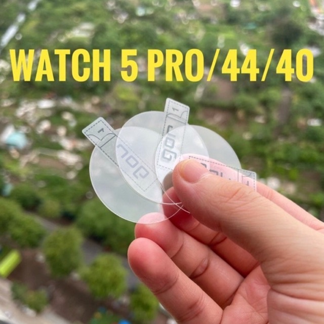 Bộ 3 dán kính cường lực cho Samsung Galaxy Watch 5 Pro, Watch 5 40mm, 44mm bảo vệ màn hình máy