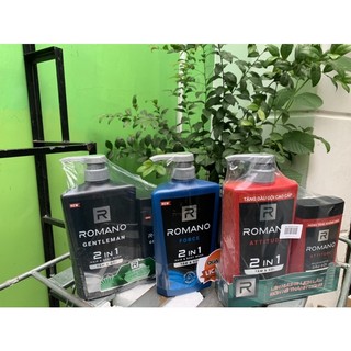 Tắm gội romano 2in1 650ml tặng dầu gội 150gr