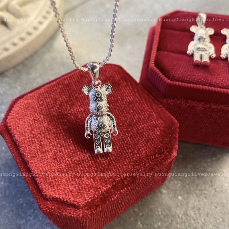 Dây chuyền gấu bearbrich Bạc s925 - HuongGiangSilver