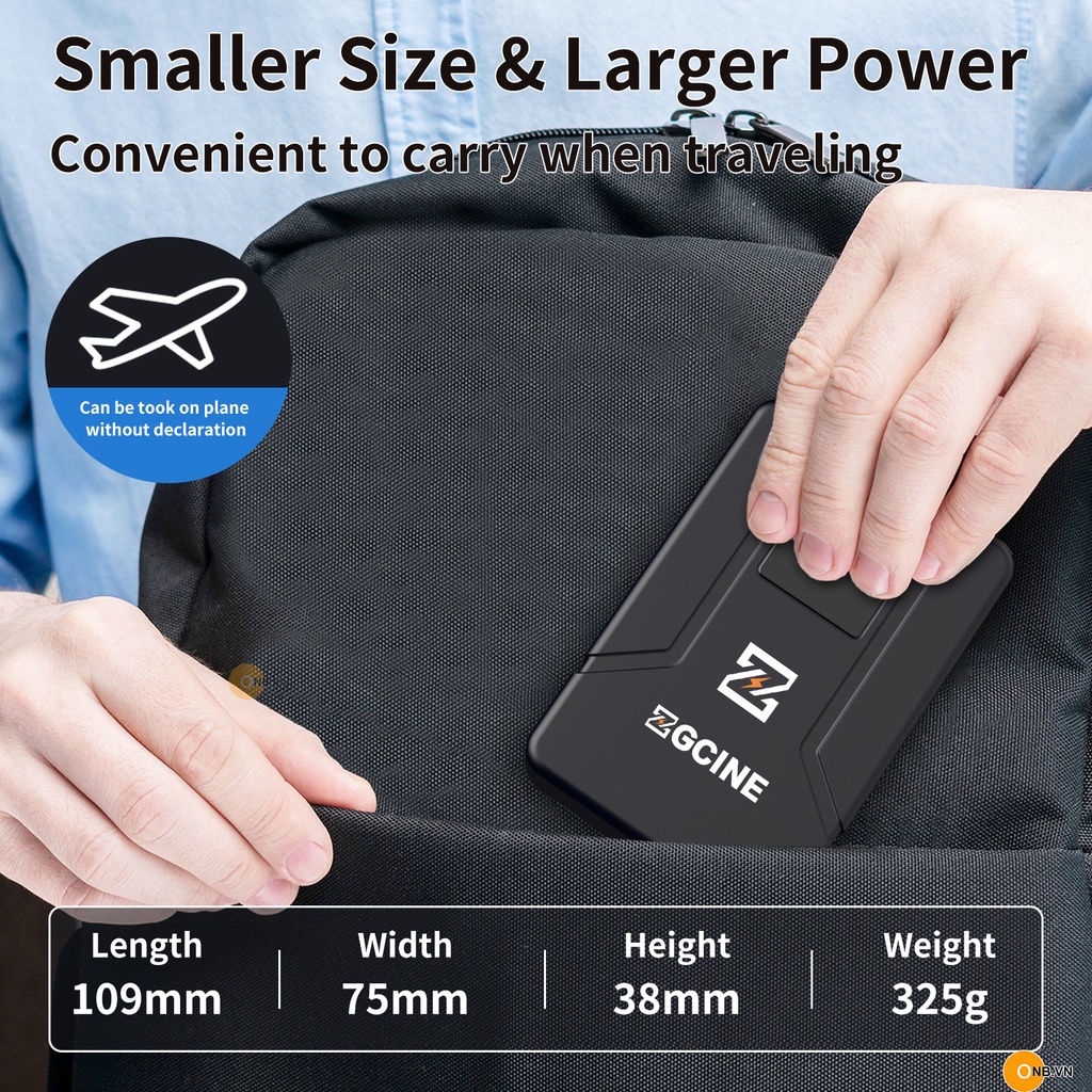 ZGCine V50 Pin V-Mount Battery 50wh 3800mAh cho máy ảnh