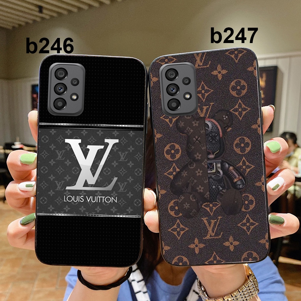 Ốp lưng Samsung a33 5G / ss a53 5G / ss a73 5G / ss a13 4G / ss a23 4G thương hiệu LV louis vuit ton in vân da