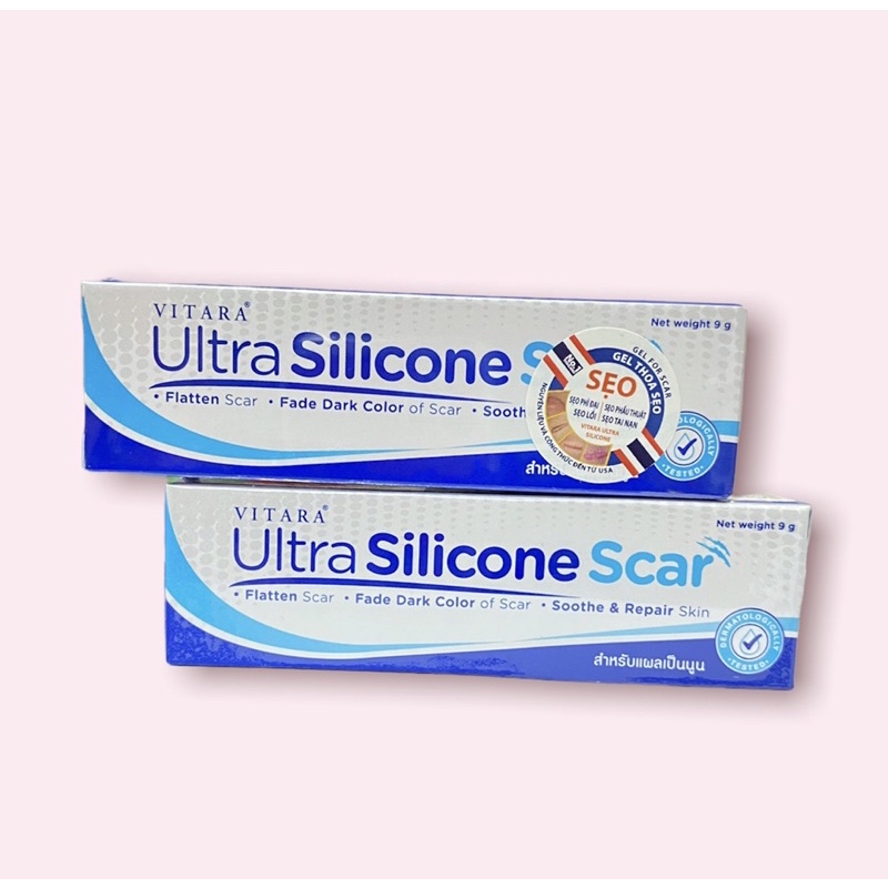 Vitara Ultra Silicone Kem Thoa Sẹo Lồi, Sẹo Mổ, Sẹo Do Tai Nạn Tuýp 9g