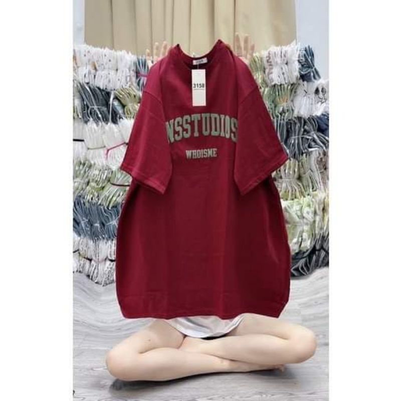 Áo Phông Tay Lỡ 3158 Cotton Khô Form Rộng Nam Nữ IESSTUDIOS