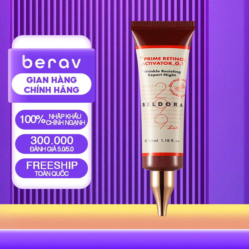 Kem Dưỡng BELDORA 299 Retinol 0.1 Trẻ Hóa, Ngăn Ngừa Nếp Nhắn Prime Retinol Activator 35ML