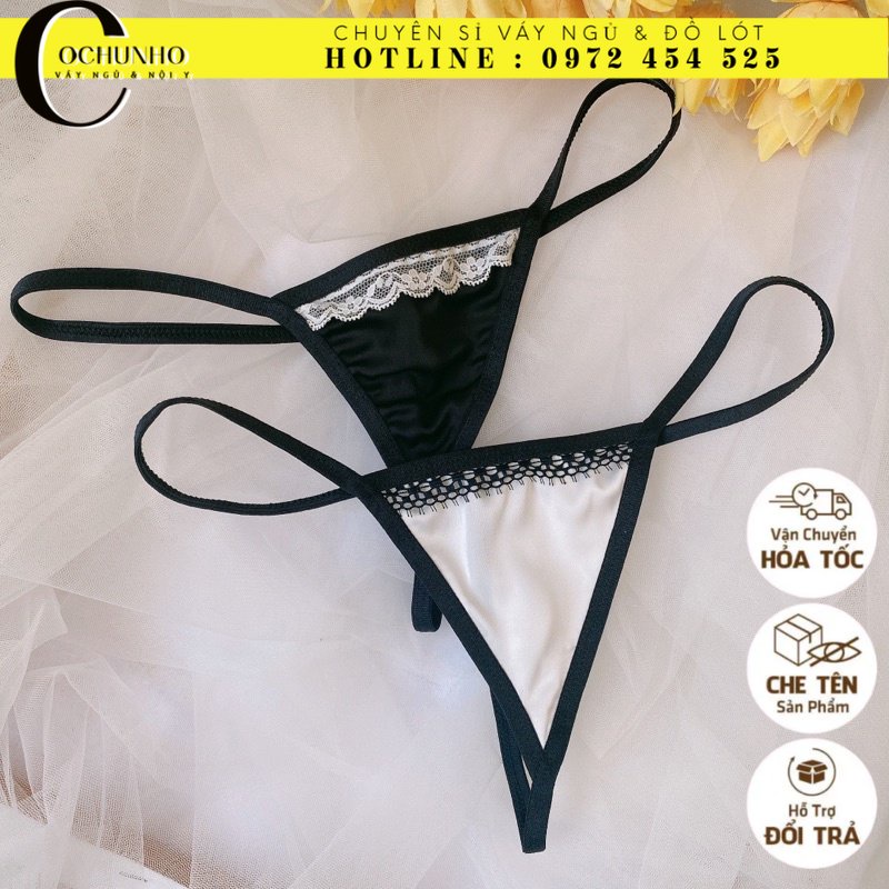Q11.HCM - CK053 quần lót LỤA lọt khe phối ren - quần lót nữ sexy -cochunhochuyensi