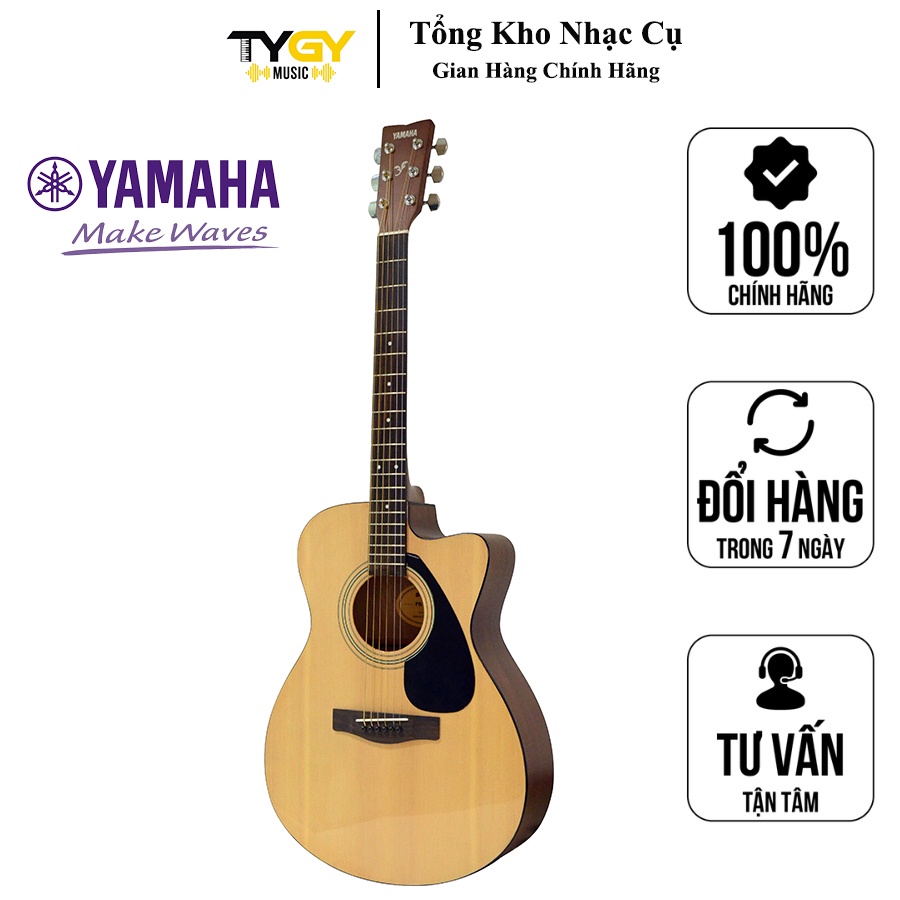 Đàn Guitar Acoustic Yamaha FS100C Chính Hãng Tặng Kèm Bao Đàn,Capo, Pick, Ty Chỉnh Cần