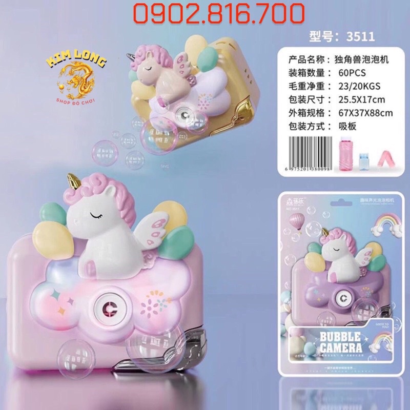 ĐỒ CHƠI MÁY CHỤP HÌNH THỔI XÀ BÔNG BONG BÓNG XÀ PHÒNG HÌNH NGỰA PONY VÀ PHI HÀNH GIA SỬ DỤNG PIN THỔI TỰ ĐỘNG