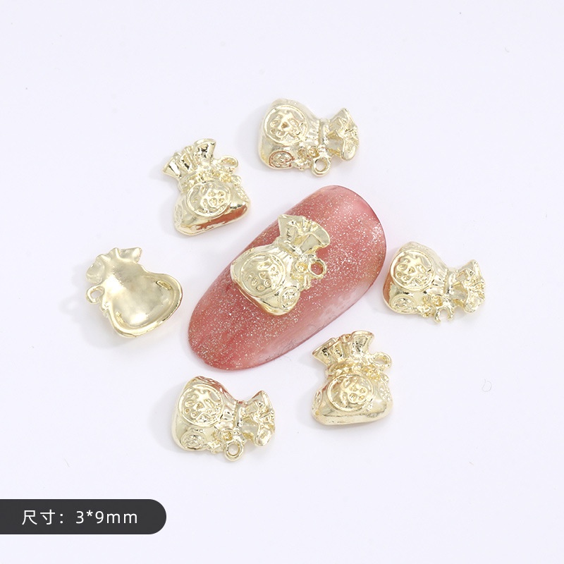 Miếng Dán Trang Trí Móng Tay Bằng Kim Loại Thiết Kế Mới Cao Cấp Thời Trang