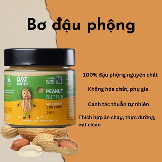Bơ đậu phộng nguyên chất, Đạt Butter- 210g