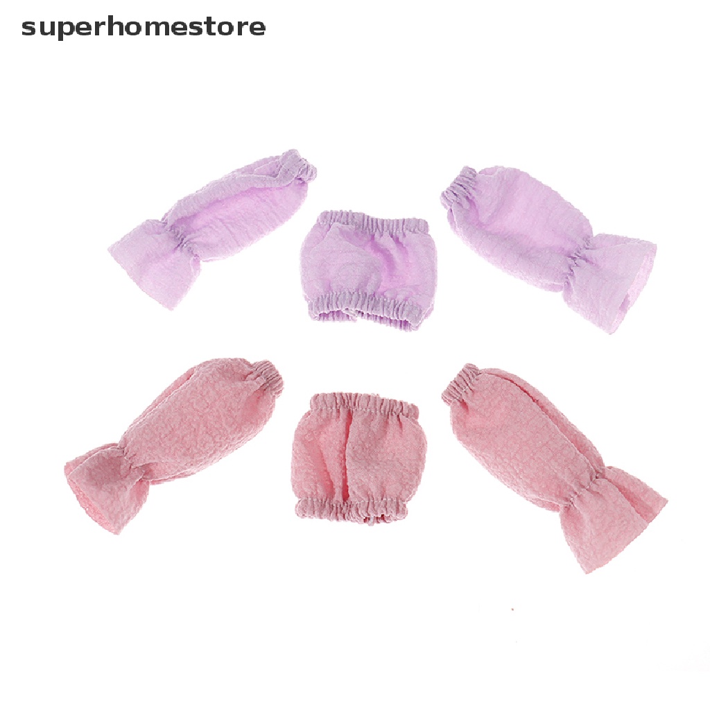 1 Đầm Ngắn denim Tay Phồng Thời Trang Cho Búp Bê 29CM