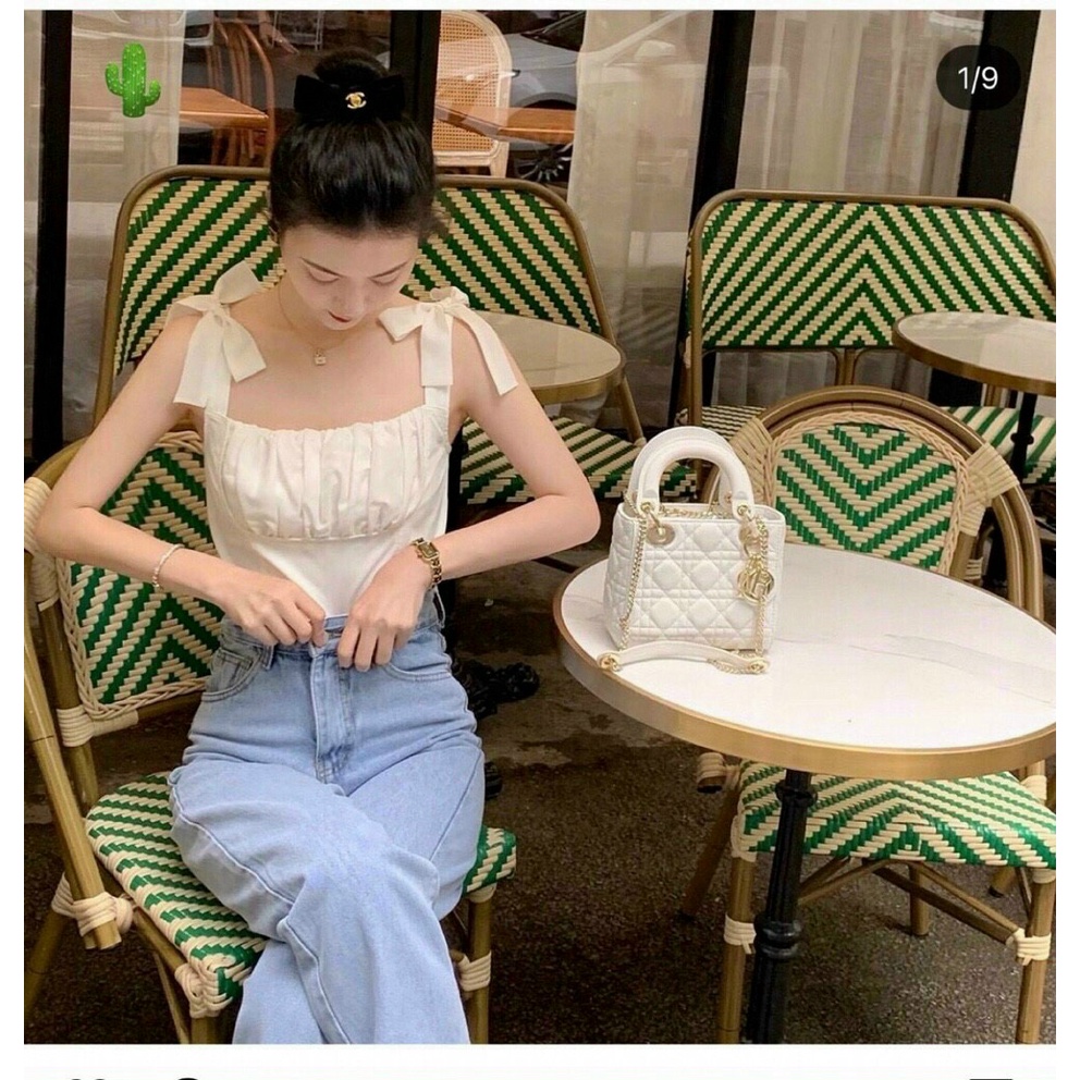 Áo 2 Dây Voan Lụa Mềm Cổ Chữ V [GIÁ RẺ Áo 2 dây chất lụa cực mềm mát nhiều màu