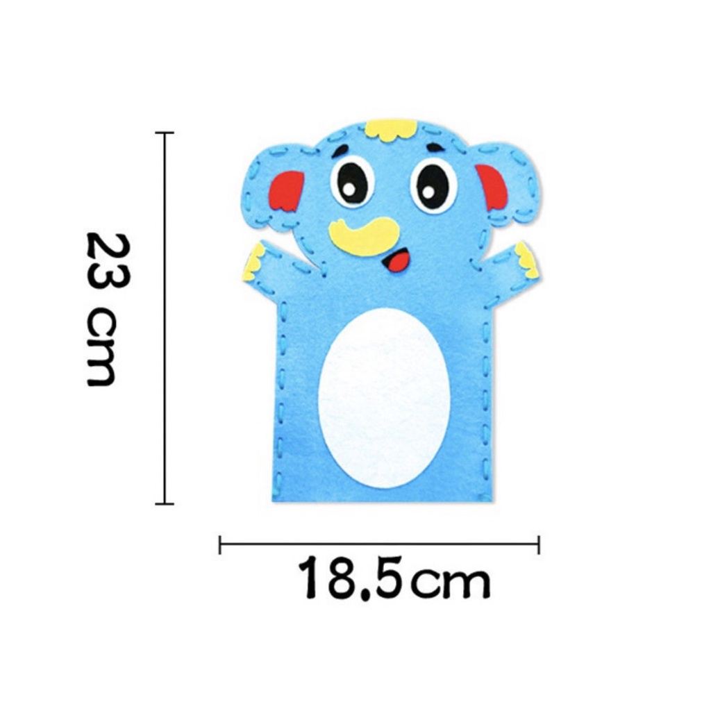 Rối bàn tay nỉ Hình Động Vật Hoạt Hình Sáng Tạo Tự Làm Thủ Công Cho Bé