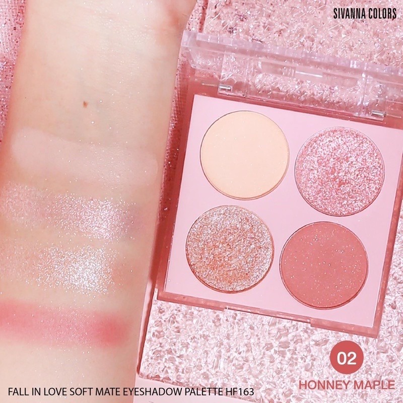 Phấn Mắt Sivanna Colors Fall In Love Soft Mate Eyeshadow Palette HF163