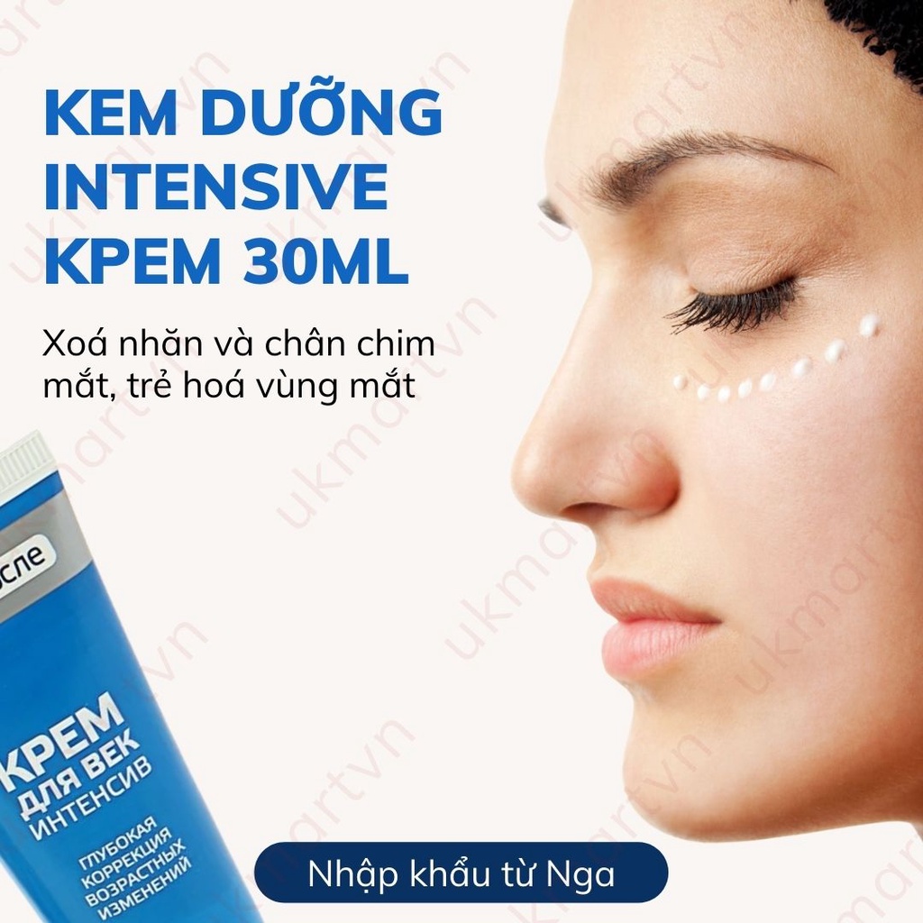 Kem Mắt Kpem Nga Giảm Nhăn Và Chân Chim Mắt Kpem Intensive 30ml