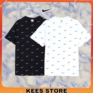 Áo thun cổ tròn custom swoosh thêu logo - hàng tốt