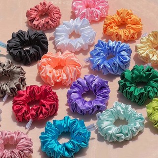 Buộc Tóc Scrunchies Lụa Mềm Mịn Minisize