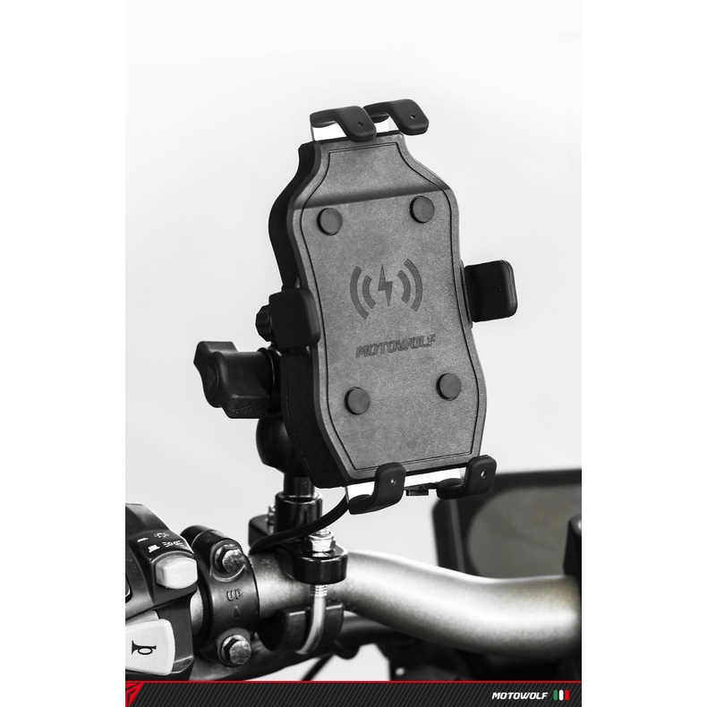 Giá đỡ điện thoại 360 độ MOTOWOLF MDL2824 🔥FREESHIP🔥Giá kẹp điện thoại cho xe máy  MOTOWOLF