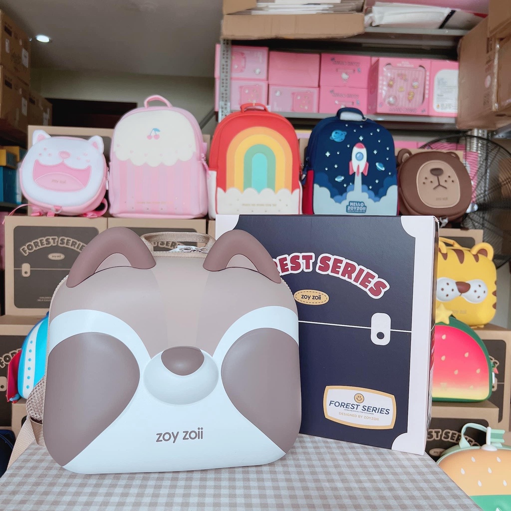Balo Zoyzoii chính hãng cho bé mầm non hình thú mẫu mới 2022 chồng gù đi học đi chơi du lịch 1-6 tuổi cao cấp