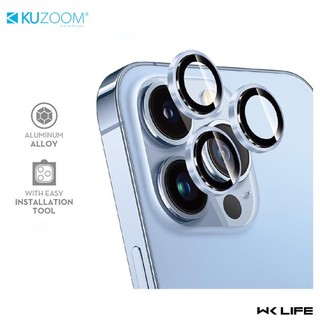 Cường Lực Camera 13/13 Mini / 13 Pro / 13 Pro Max / 14 / 14 Plus KUZOOM - Lens Bảo Vệ Có Khung Dán