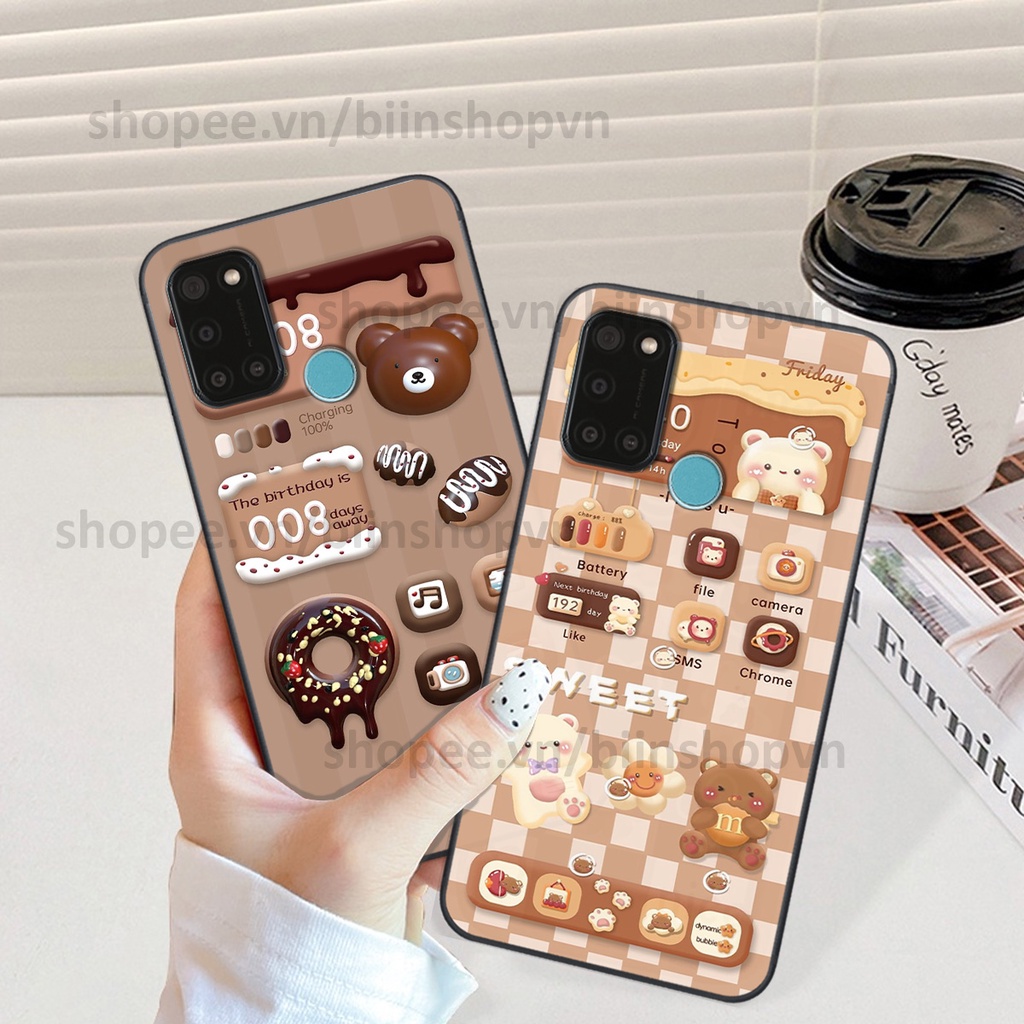 Ốp Realme C17 / 7i in hình gấu chocolate kẹo ngọt siêu đẹp siêu xinh