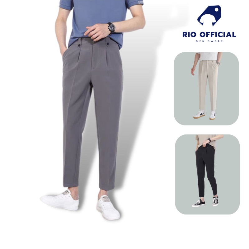 Quần tây nam hàn quốc mẫu Mới - Thiết kế cạp co giãn trẻ trung hiện đại năng động unisex basic phong cách hàn