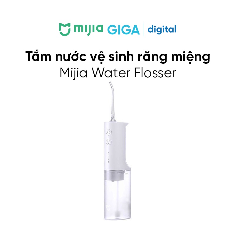 Tăm nước vệ sinh răng miệng Mijia MEO701 - MEO702 kèm 4 đầu xịt - Tăm nước Mijia cao cấp