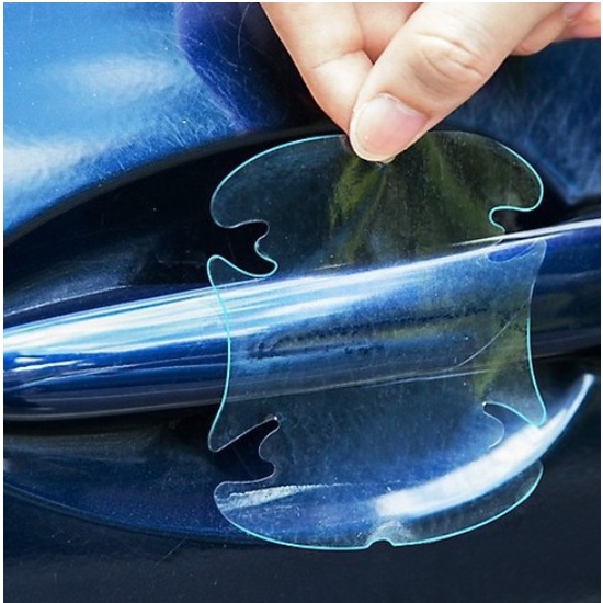 Bộ 04 Miếng Dán Chống Xước Hõm Tay Nắm Cửa Xe Ô Tô Cao Cấp