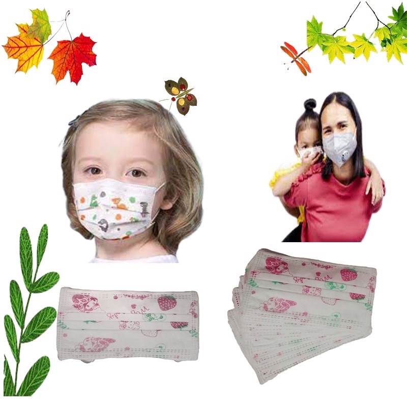 Khẩu Trang Y Tế Cho Bé Trai Và Gái Từ 3 tuổi Đến 12 Tuổi
