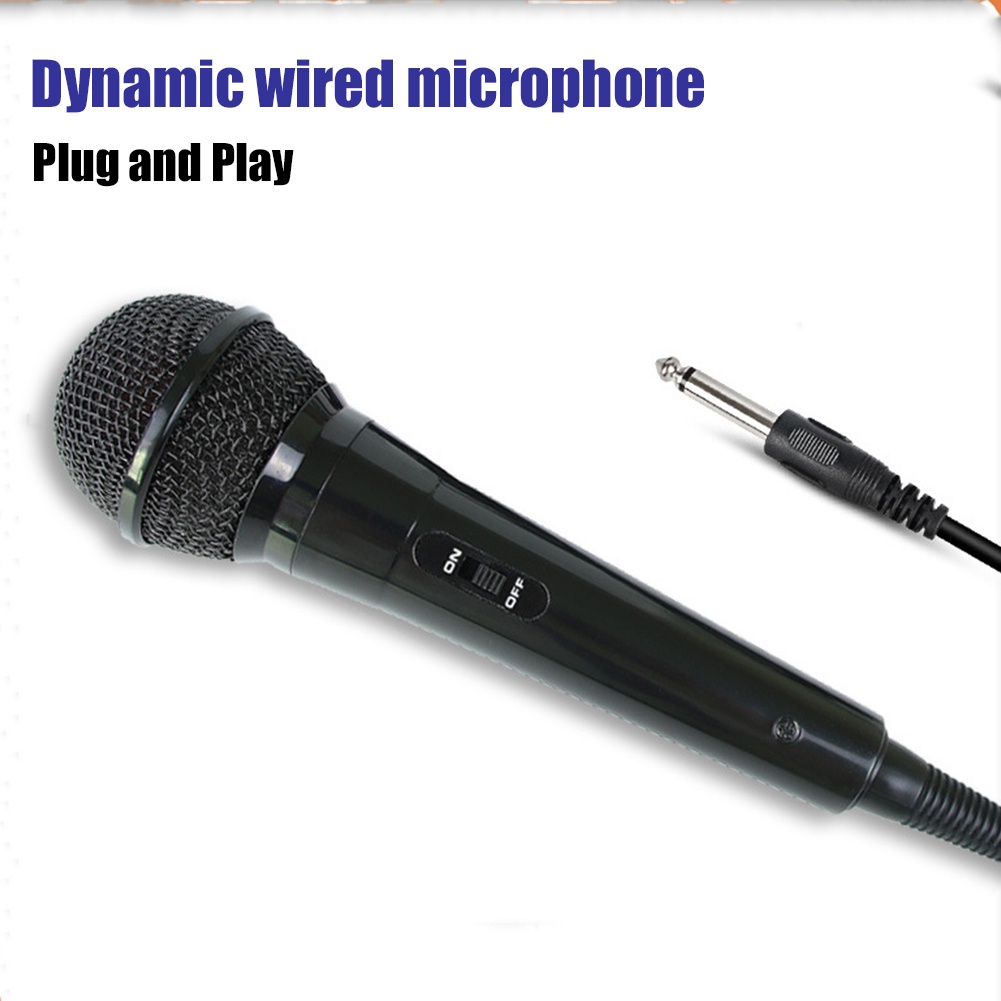Micro Có Dây Và Công Tắc Dài 2m Để Hát Karaoke / Hát Karaoke / Speech / Đám Cưới