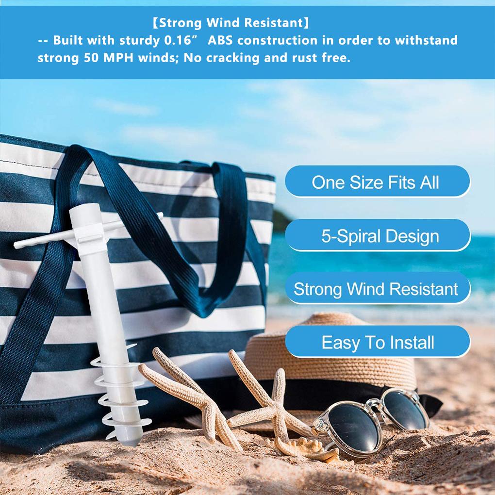 Giá Đỡ Dù Che Nắng Chống Gió Dạng Xoắn Ốc Tiện Lợi Dành Cho Đi Biển