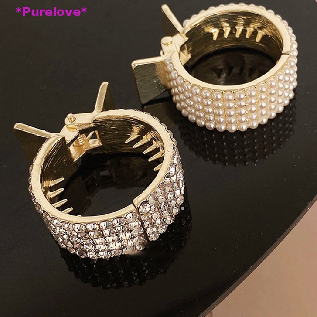 Kẹp Tóc Kim Loại Cố Định Tóc Đuôi Ngựa Cao Cấp Cho Nữ Mới