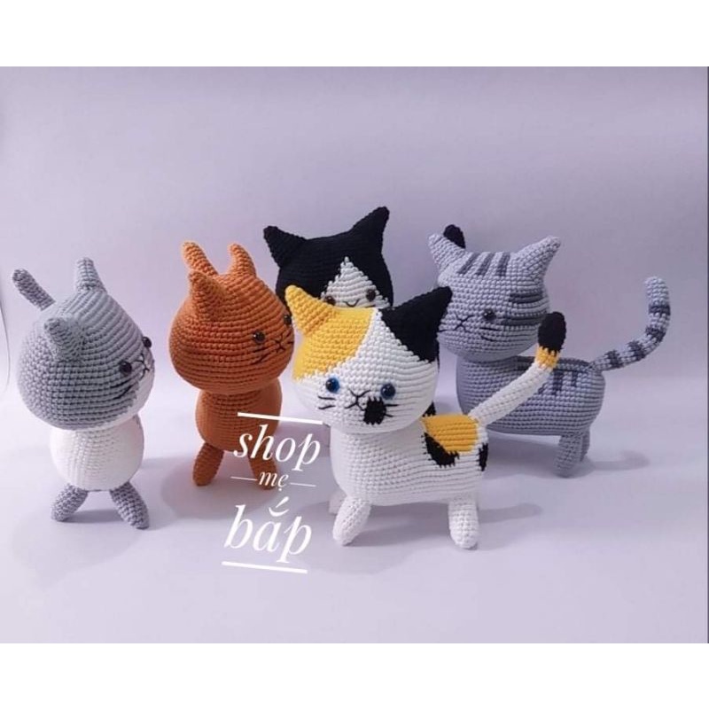 Mèo len handmade (ảnh shop chụp)
