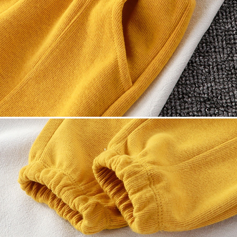 Quần Dài Thể Thao Dệt Kim Thời Trang Xuân Thu Năng Động Cho Bé