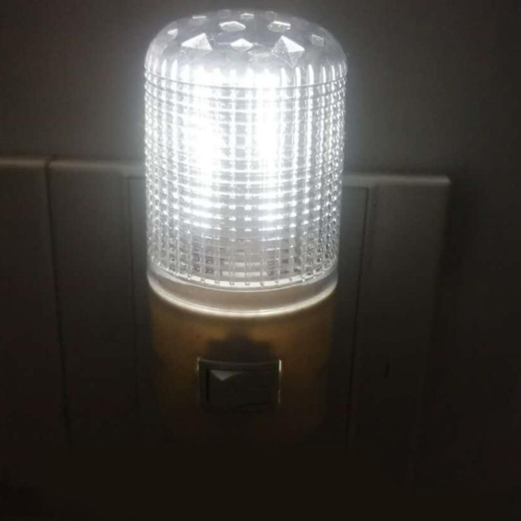 Đèn Ngủ 4 Bóng Led 90V-220V Ánh Sáng Trắng Bằng Nhựa Có Công Tắc Tiện Dụng Cho Gia Đình