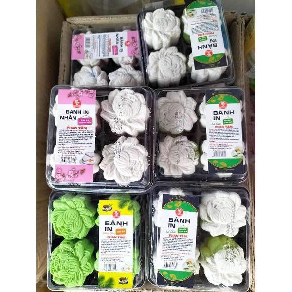 BÁNH IN KIM SA HÌNH HOA SEN 4 Vị