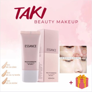 Kem Nền Bền Màu Che Khuyết Điểm Toàn Diện Essance Veil Fit Foundation Spf25 Pa++ 30ml- (Tone 21+ 23)