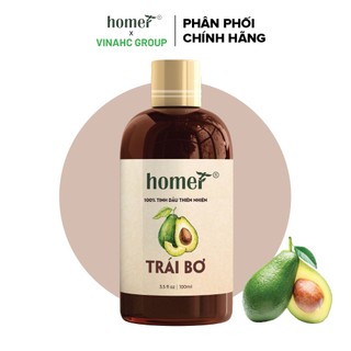 [Mã BMLT35 giảm đến 35K] Tinh dầu Bơ Homer 20ml/100ml - Avocado Essential Oil - đạt chuẩn chất lượng kiểm định