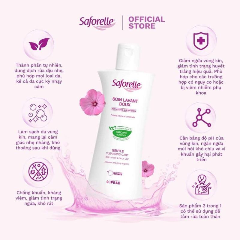 Dung dịch vệ sinh Saforelle 100ml