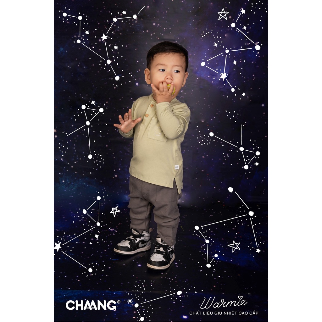 Chaang quần dài nỉ waffle Chaang Cosmos cho bé trai AW22D13