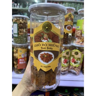 Khô bò miếng hộp 250g thơm ngon chuẩn vị