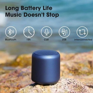 Loa bluetooth không dây mini tws hình tròn âm trầm cho điện thoại di động