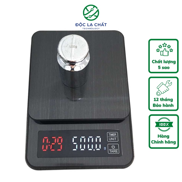 Cân điện tử nhà bếp JFC-K309 V2(Màu Đen)