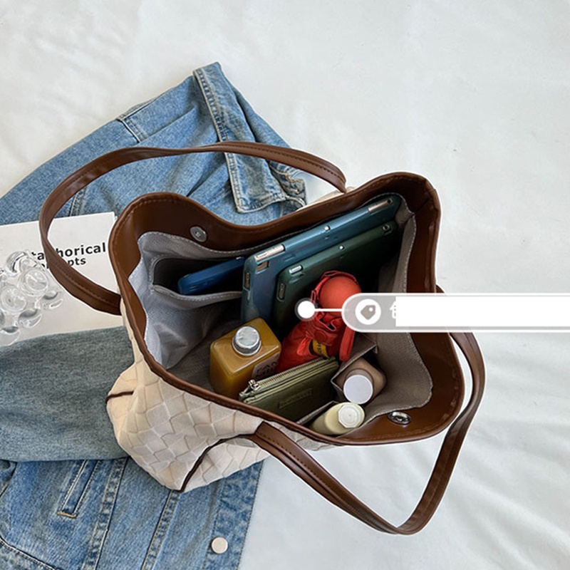 Túi Xách Đeo Vai Vải Bạt Ngăn Chứa Rộng Thời Trang Nữ