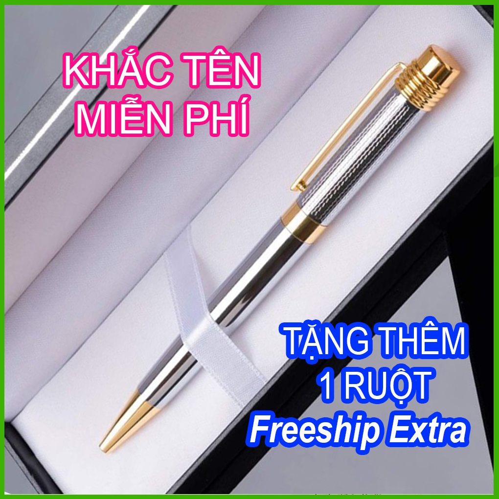 Bút ký cao cấp Lincoln Jr 036, đẹp xuất sắc, đầm, mực xanh đều ở mọi góc nghiêng