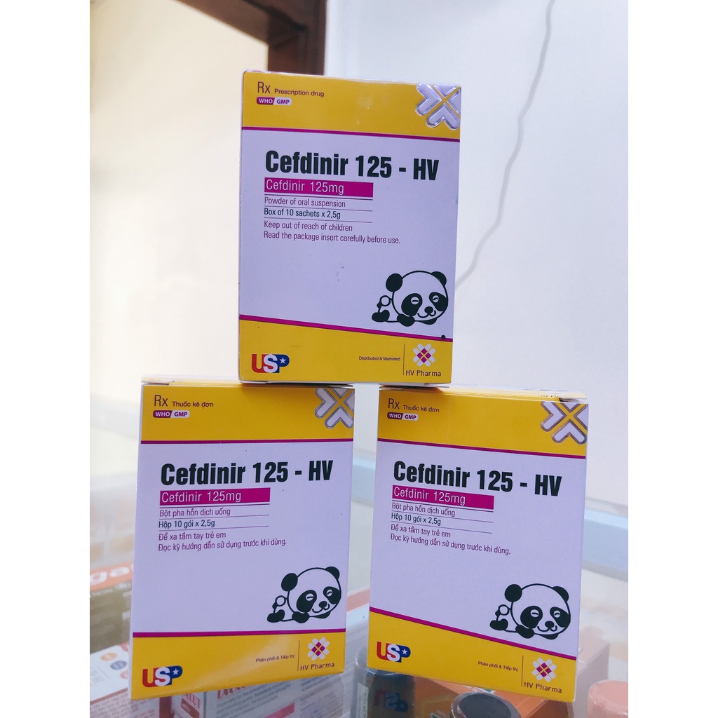 Cefdinir 125 - HV hộp 10 gói
