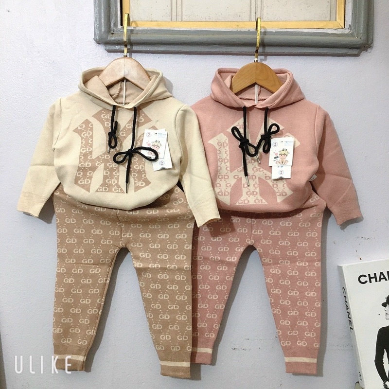 bộ len xịn mịn cao cấp Quảng châu cho bé