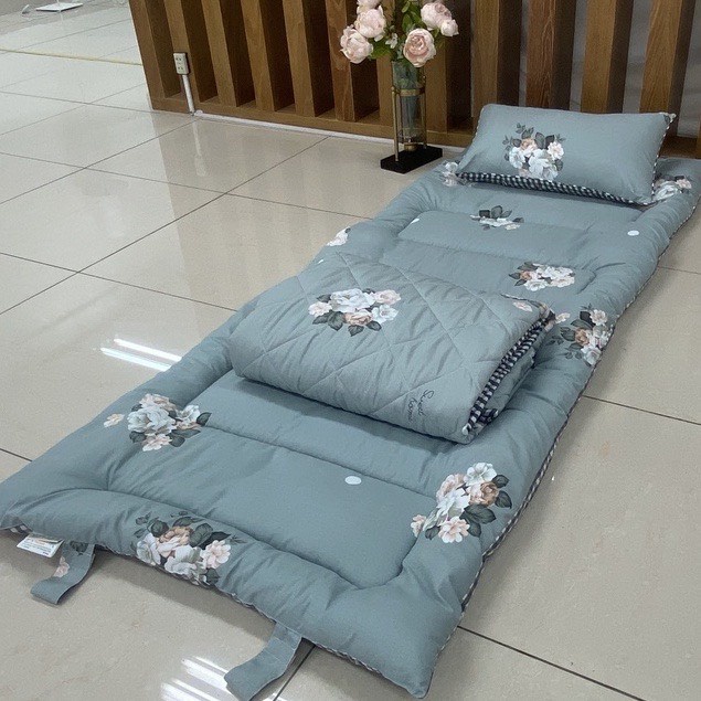 EVERON-Bộ Ngủ Nệm Văn Phòng 80*195cm (Gồm Nệm, Gối Đầu, Chăn Hè) (màu inbox)