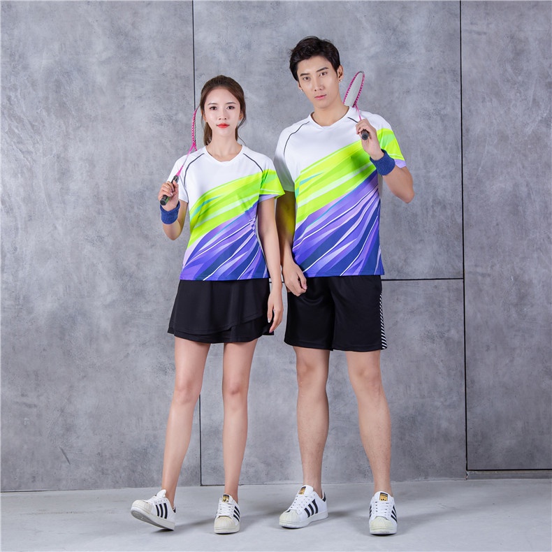 Bộ Đồ Thể Thao Tay Ngắn Nhanh Khô Thoáng Khí Thời Trang Cho Nam Và Nữ