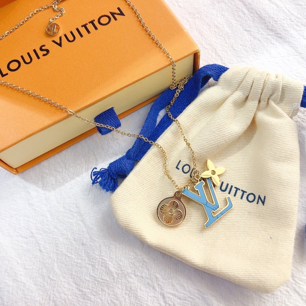 Vòng cổ Louis Vuitton Lv Thiết Kế Đơn Giản Sang Trọng Cho Nam Và Nữ